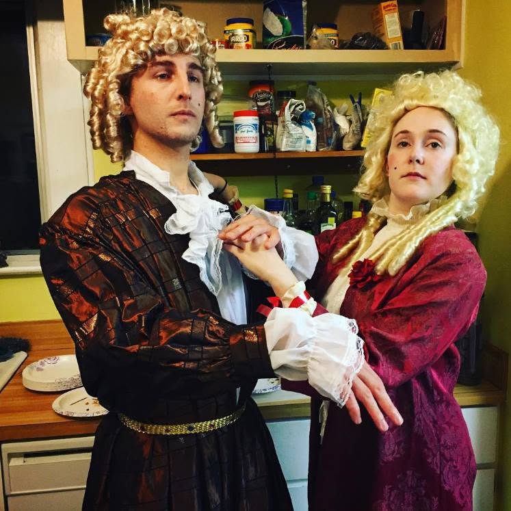 Michael and Adrien dressed as French Dukes for Halloween 2016